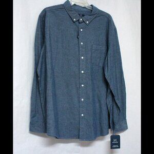 NWT Men's 3XL 54-56 George Long Sleeve Button Down Up Classic Fit Poplin Shirt